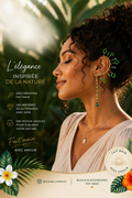 Bijou d'oreilles "Émeraude"