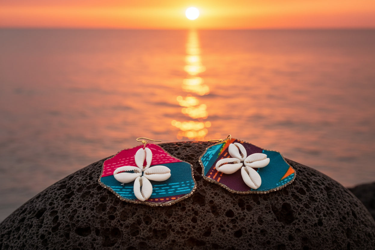 Boucles d'oreilles "974"