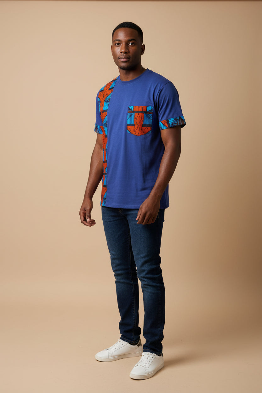 T shirt bleu wax
