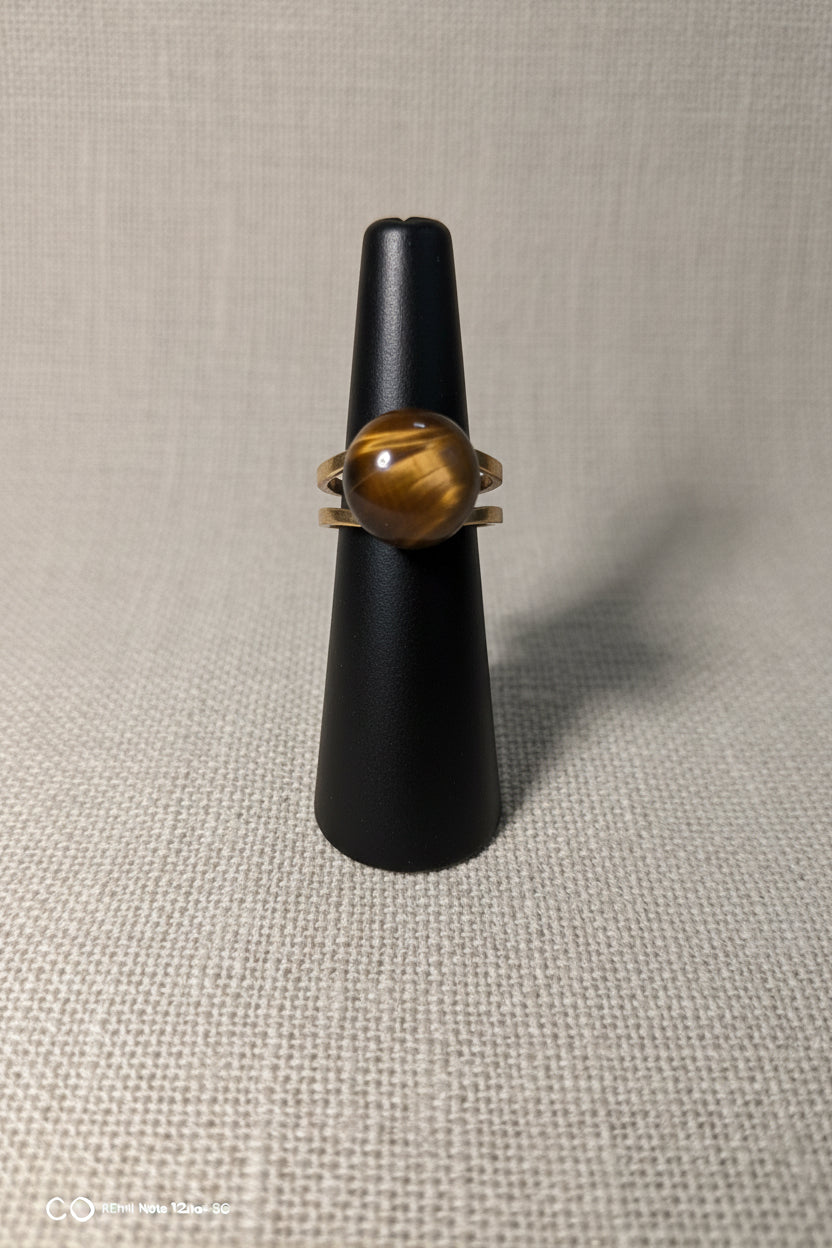 Bague "oeil de tigre"