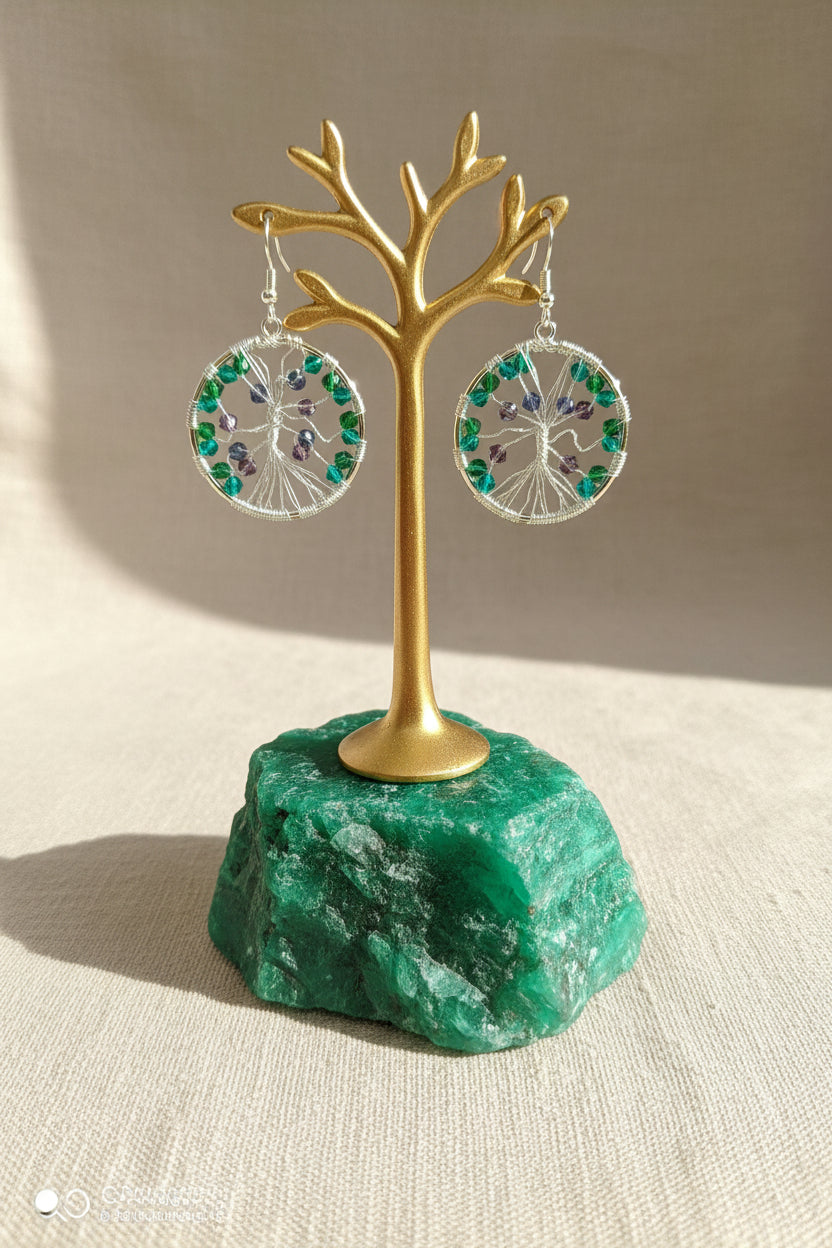 Créoles "arbre de vie green"