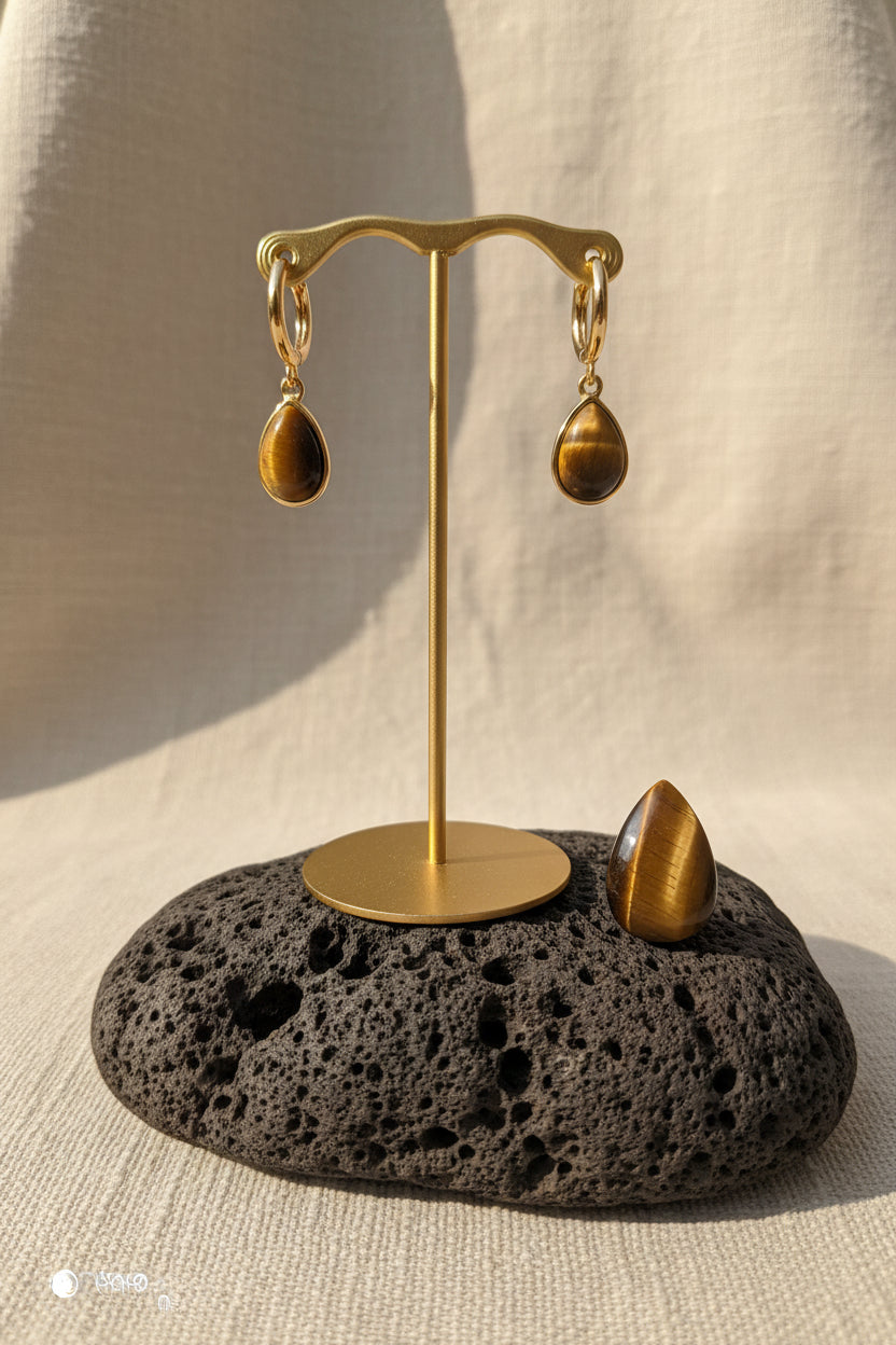 Boucles "oeil de tigre"